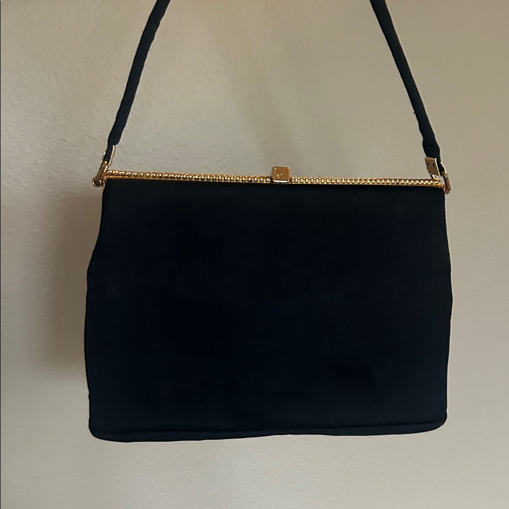 Vintage Coblentz Bag & JR USA Hand Bag Satin Gold Tone Hardware 1940’s & 50’s - Picture 11 of 17